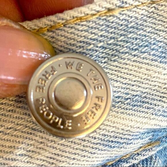 Free People Sidecar Denim Mini-Skirt 26 or 27 NWT - Picture 8 of 12